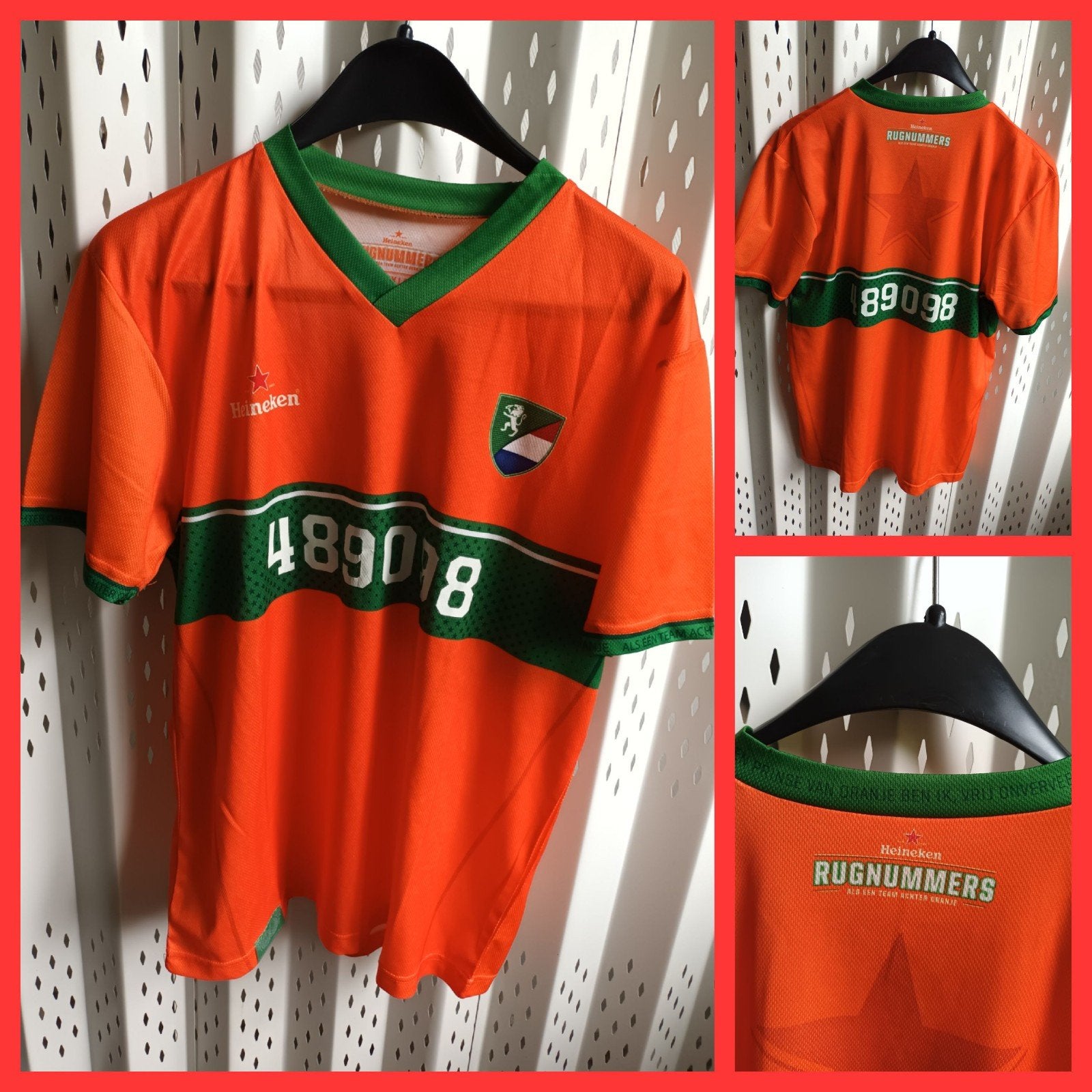 Heineken Rugnummers Oranje Shirt - Maat L, Maat 52/54 (L), Oranje, Ophalen of Verzenden, Zo goed als nieuw
