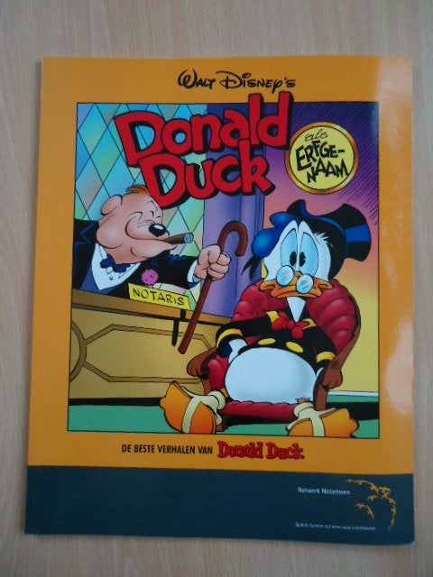 Donald Duck als erfgenaam, speciale uitgave Netwerk Notaris, Boeken, Eén stripboek, Ophalen of Verzenden, Zo goed als nieuw
