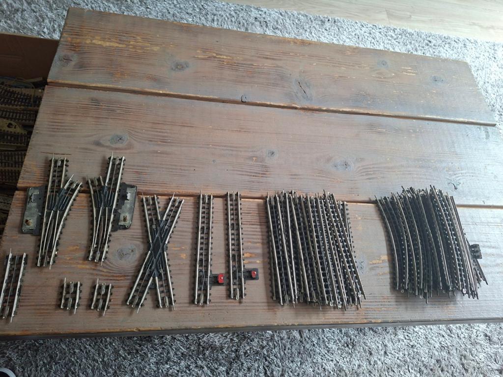 Trix HO Rails - partij van 50 delen, Gebruikt, Gelijkstroom, Trix, Rails