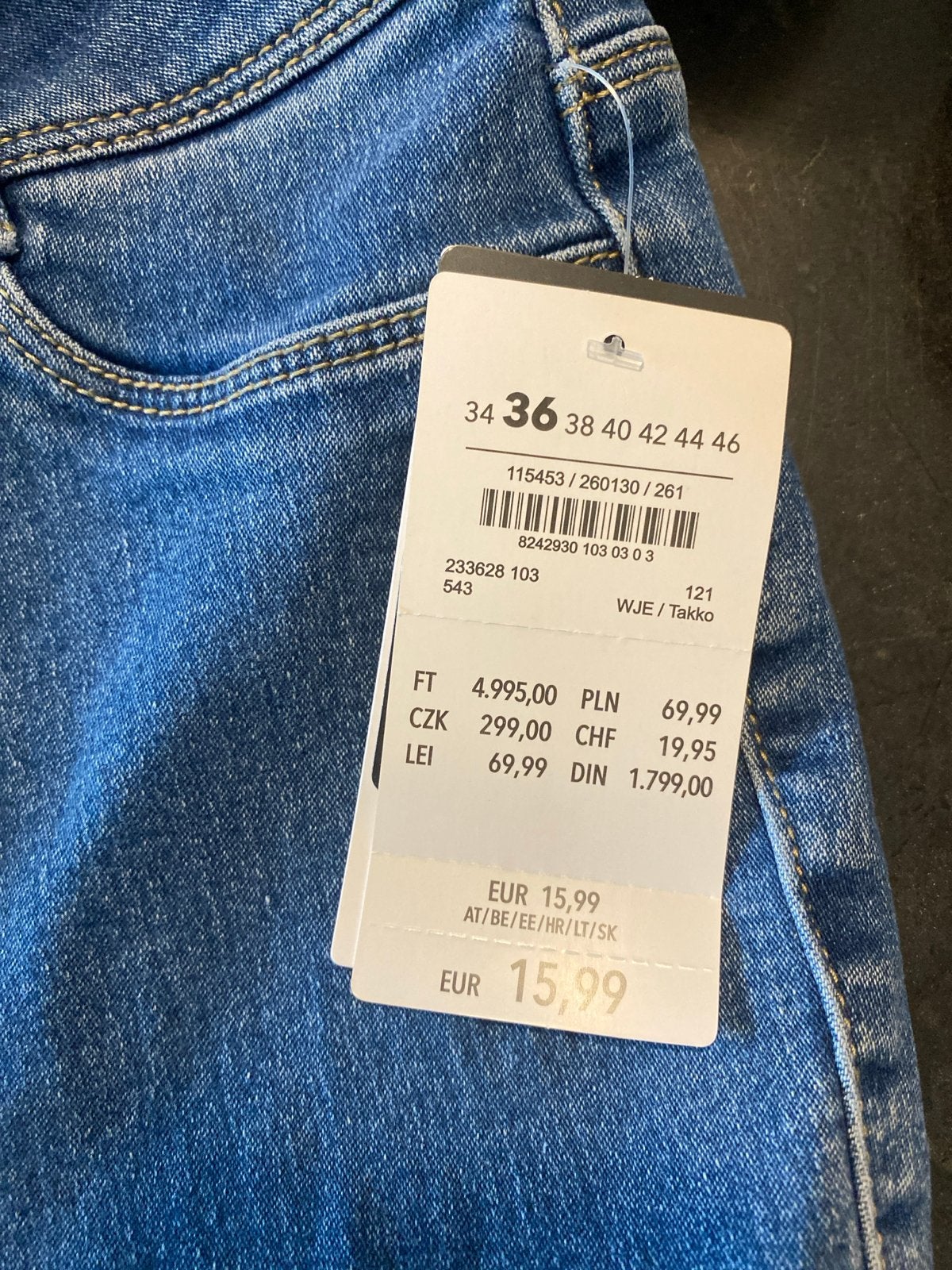 Nieuwe Takko jeans, maat 36, blauw, Ophalen of Verzenden, Nieuw, Blauw, W28 - W29 (confectie 36)