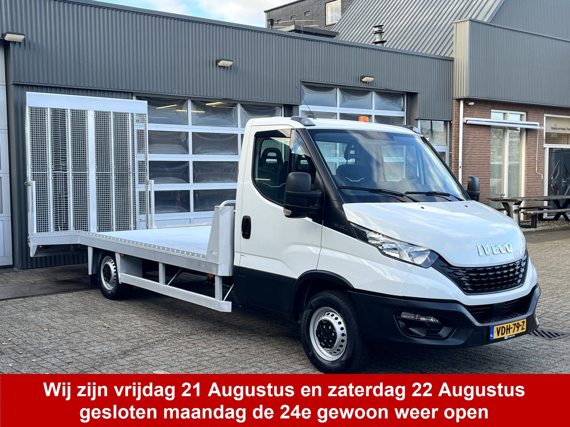 Iveco Daily 35S14 2.3 Autotransporter Tijhof 5.14 M Luchtver, Auto's, Bestelauto's, 13 km/l, Gebruikt, Iveco, Wit