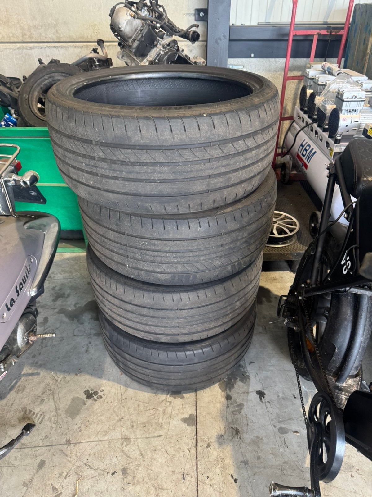 4x Banden goodyear eagle F1 255 35 20 incj, Auto-onderdelen, Banden en Velgen, Gebruikt, 255 mm, Goodyear, Personenwagen