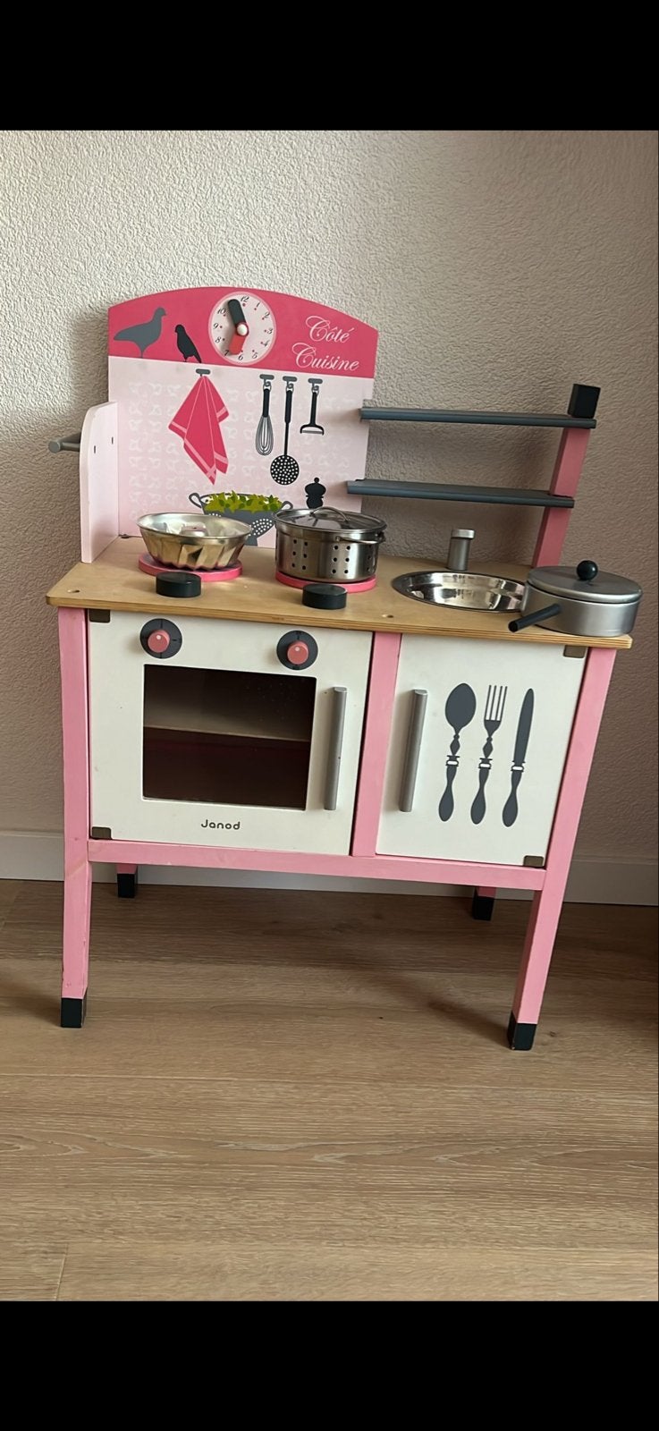 Houten speelkeuken met accessoires, Ophalen, Gebruikt, Hout, Speelkeuken