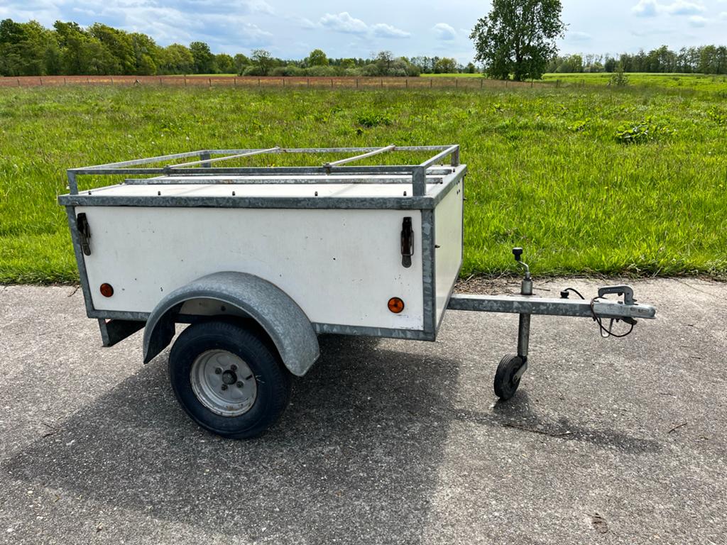 Compacte bagagewagen met deksel en imperiaal, Auto diversen, Aanhangers en Bagagewagens, Ophalen, Gebruikt