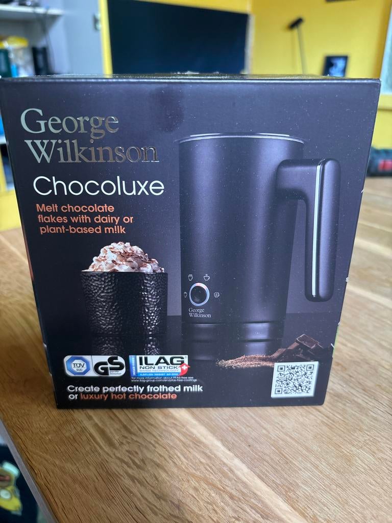 George Wilkinson Chocoluxe Melkopschuimer - Zo goed als nieu, Ophalen of Verzenden, Nieuw, Elektrische melkopschuimer