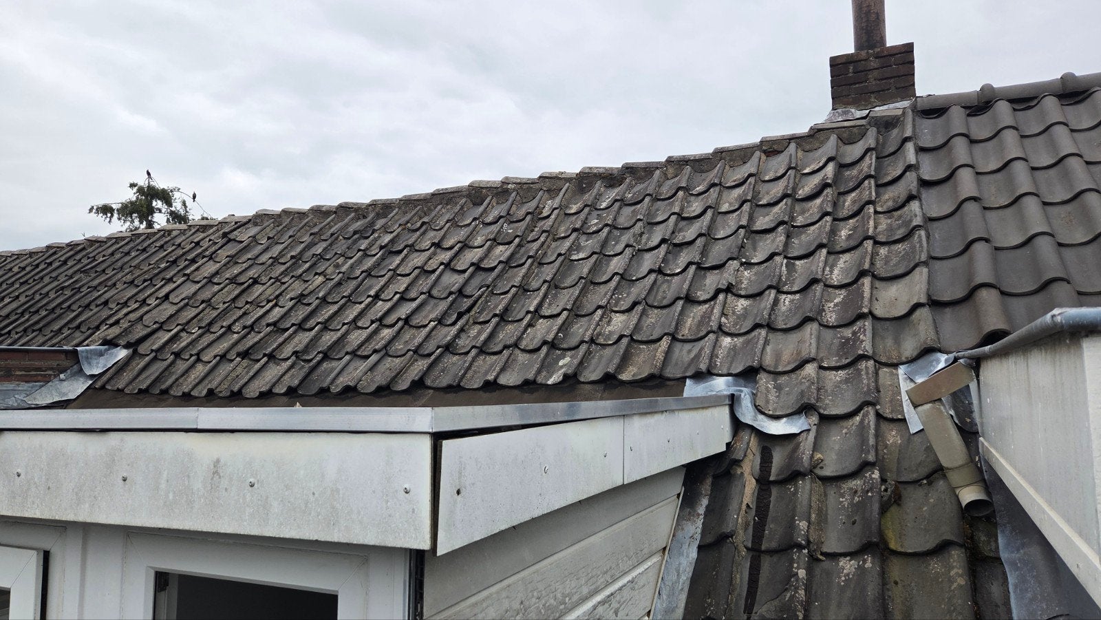 Oud Hollandse betonpannen - 25m², Doe-het-zelf en Verbouw, Dakpannen en Dakbedekking, Ophalen, Gebruikt, Steen of Klei, 15 m² of meer