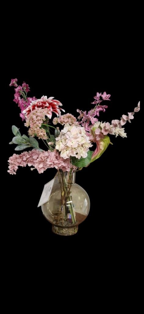 Luxe glazen kwaliteit vaas 35 cm hoog showroom 3 kleuren, Huis en Inrichting, Woonaccessoires | Vazen, Zo goed als nieuw, Overige kleuren