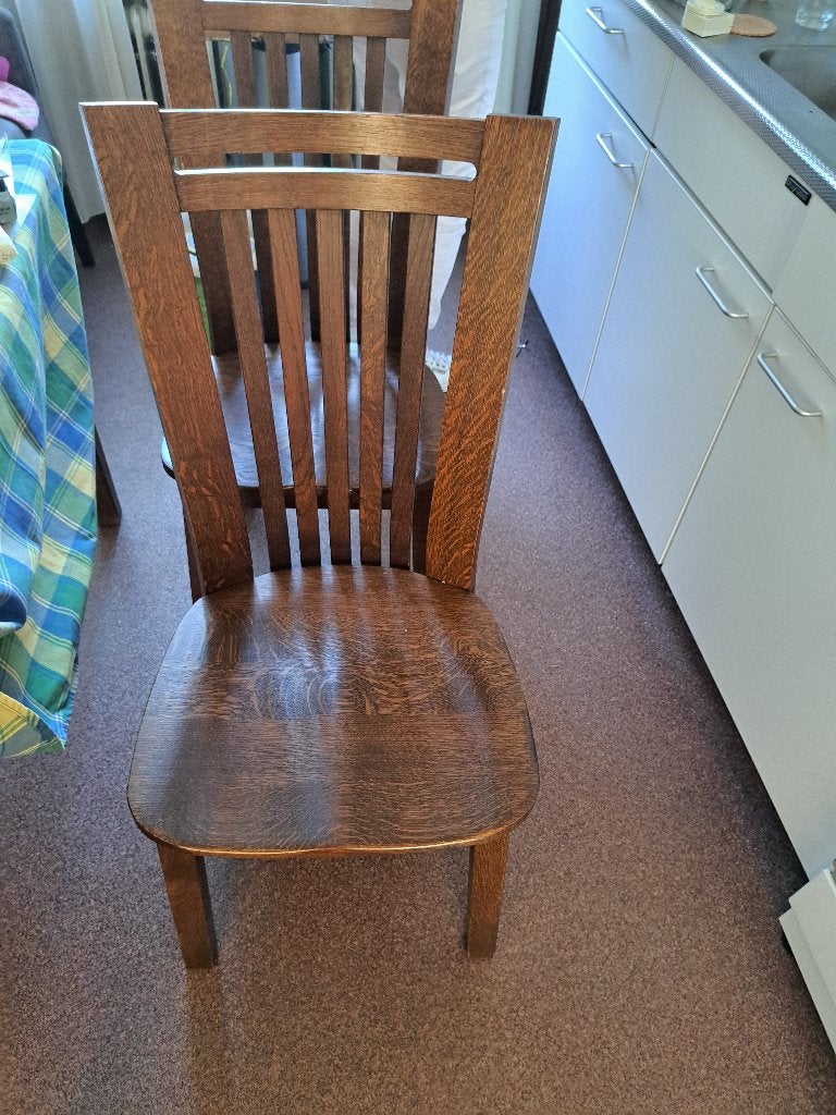Stoelen, Huis en Inrichting, Ophalen, Gebruikt, Bruin, Vier
