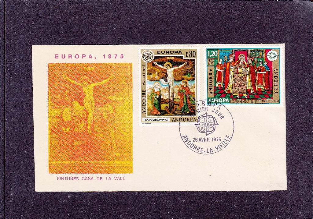 Andorra Spaans FDC Cept Verenigd Europa 1975 (527), Postzegels en Munten, Postzegels | Eerstedagenveloppen, Verzenden, Onbeschreven