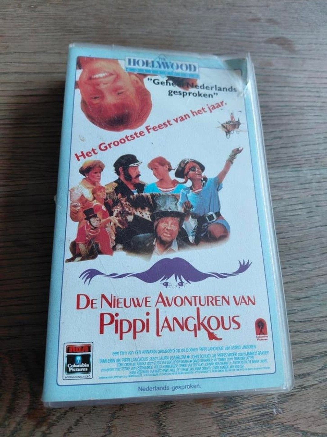 De Nieuwe avonturen van Pippi Langkous VHS 1988. Zeldzaam., Cd's en Dvd's, VHS | Film, Ophalen of Verzenden, Gebruikt, Kinderfilm