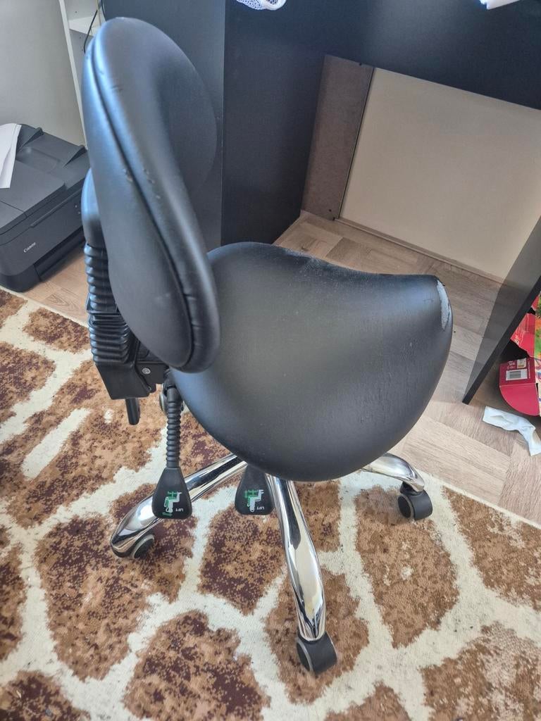 Stoel, bureaustoel, ergonomisch schoel, Ophalen of Verzenden, Ergonomisch, Zwart
