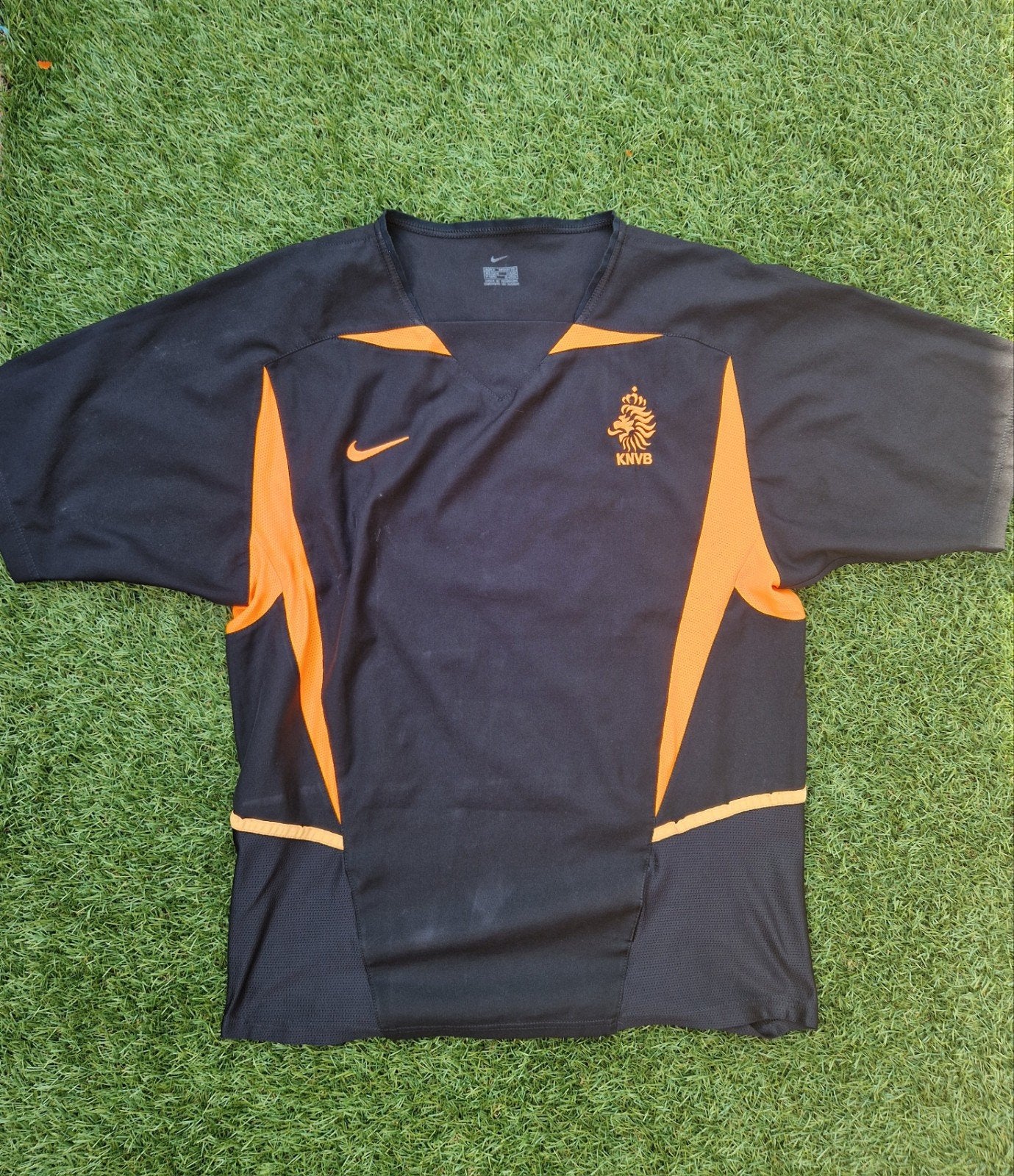 Nederlands elftal uitshirt 2002 zwart KNVB shirt, Kleding | Heren, Nike, Oranje, Ophalen of Verzenden, Voetbal
