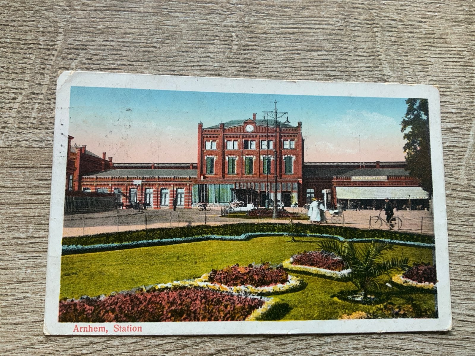 Station Arnhem - Gelopen 1926, Ophalen of Verzenden, 1920 tot 1940, Gelopen, Gelderland