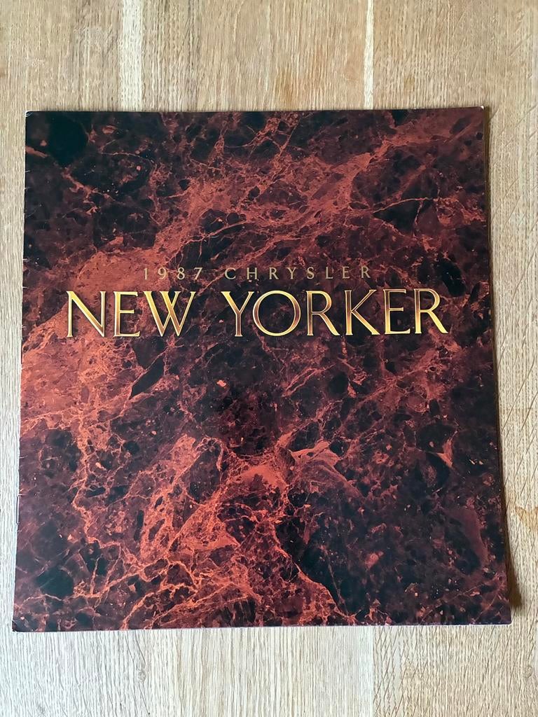 1987 Chrysler New Yorker brochure, Ophalen of Verzenden, Zo goed als nieuw, Overige merken