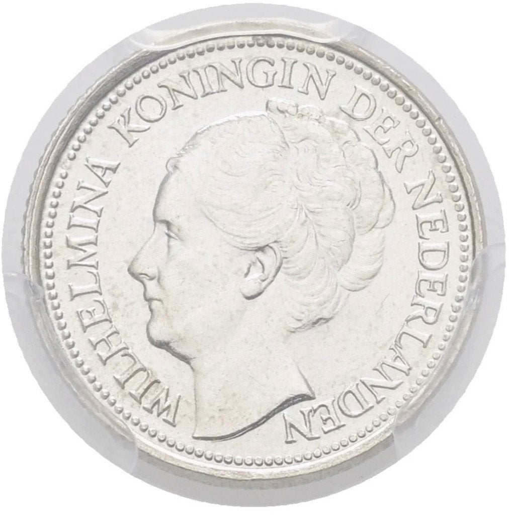 10 Cent 1927 Koningin Wilhelmina PCGS MS63, Zilver, Ophalen of Verzenden, 10 cent, Koningin Wilhelmina