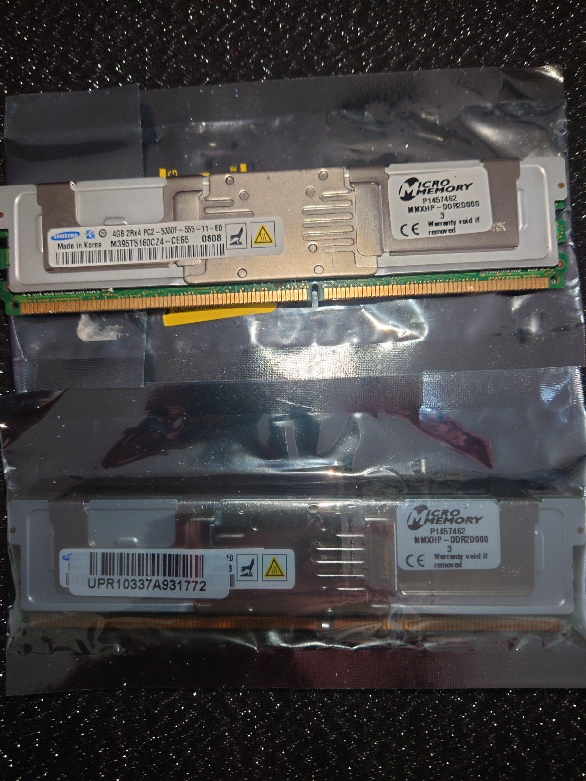 2x Samsung 4GB PC2-5300F RAM - Nieuwstaat, Computers en Software, RAM geheugen, Ophalen of Verzenden