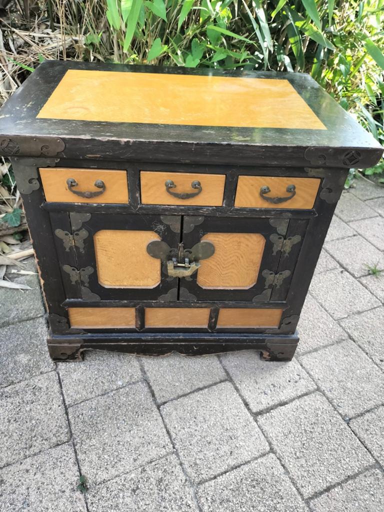 Antieke Chinese/Japanse kast met lades en deurtjes, Ophalen