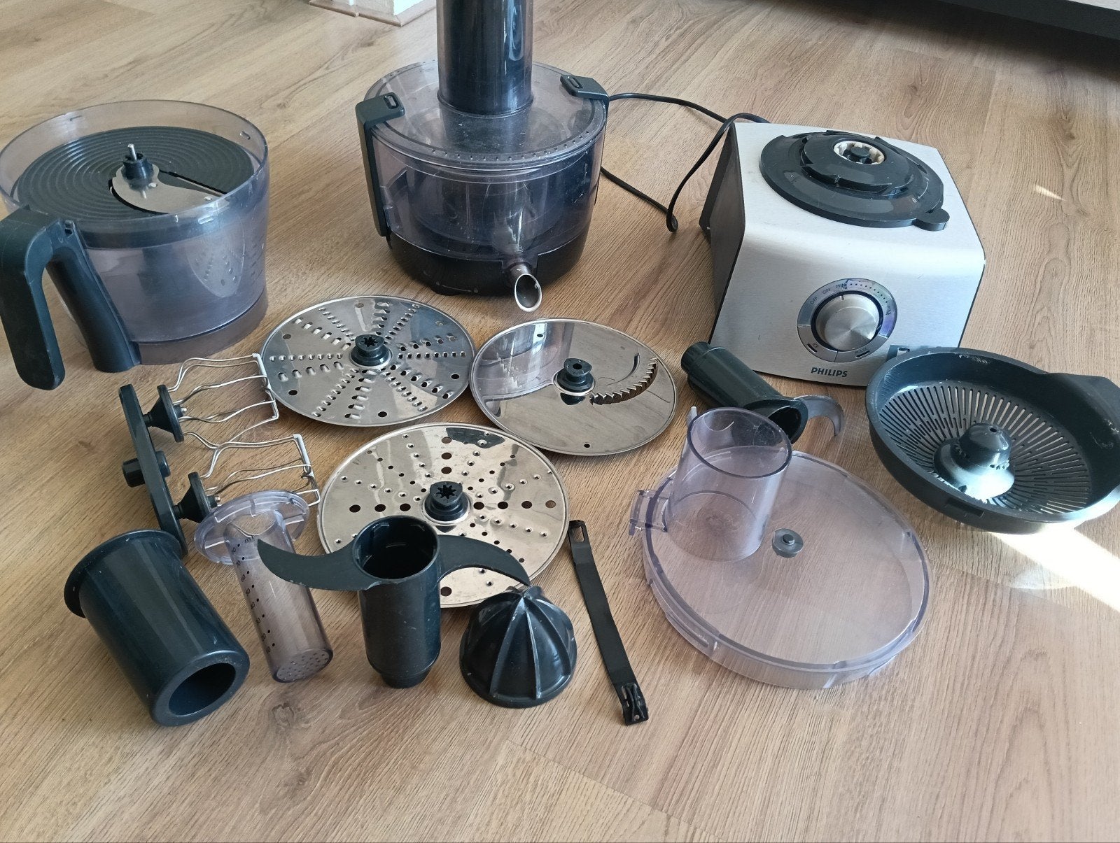 PHILIPS 3 in 1 keukenmachine, 3 snelheden of meer, Ophalen of Verzenden, Zo goed als nieuw, 2 tot 3 liter