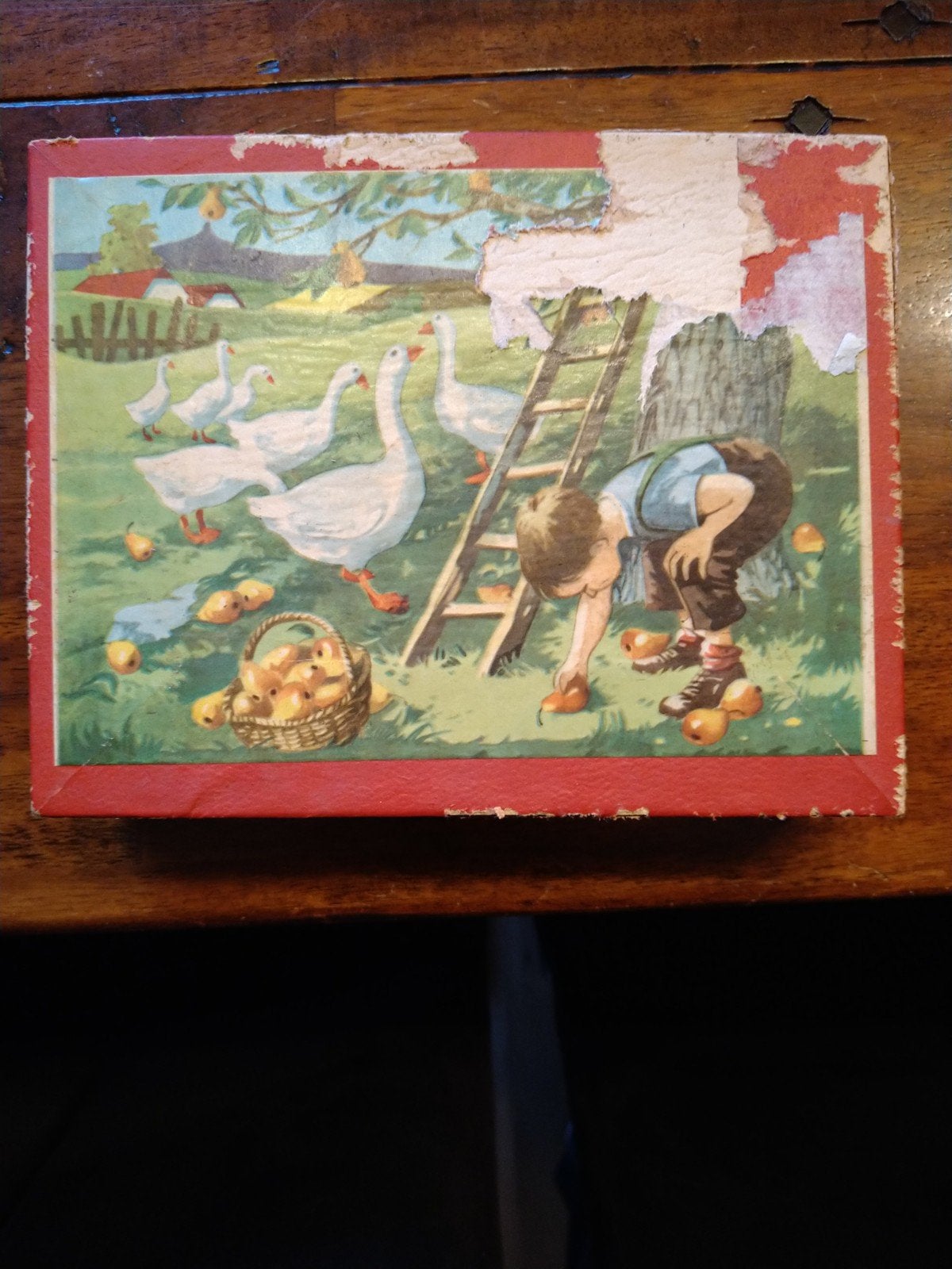 Vintage blokken puzzels, Ophalen of Verzenden, Gebruikt