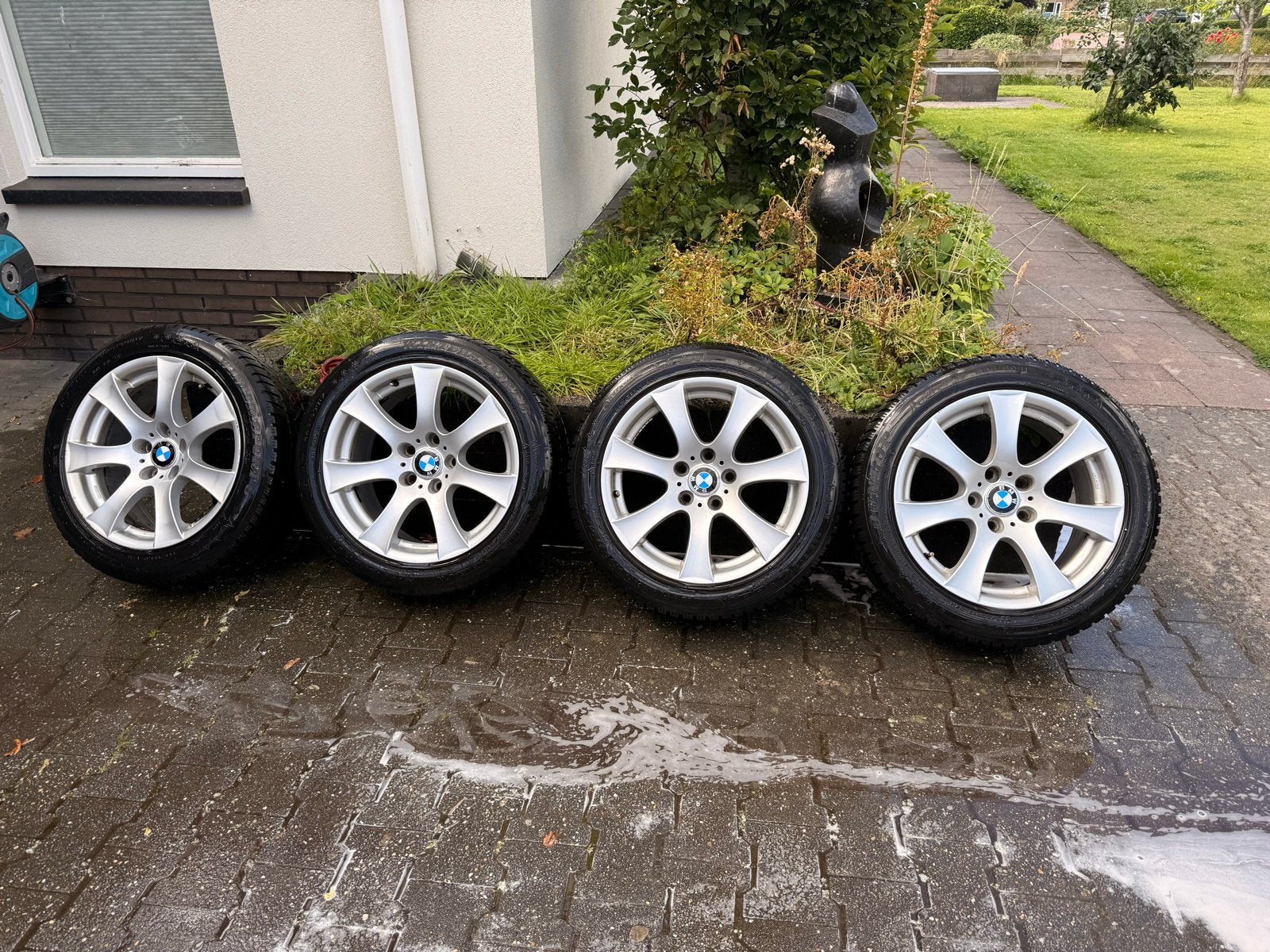 BMW 5 serie e60/e61 Velgen met Winterbanden, Ophalen, Gebruikt
