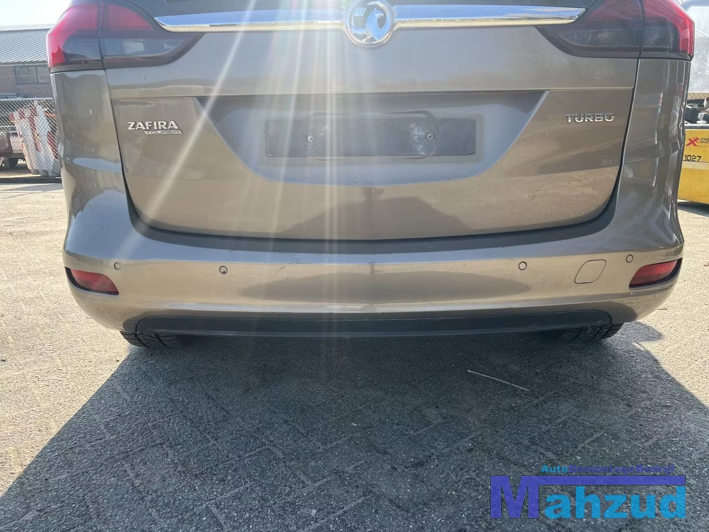 OPEL ZAFIRA C Bruin 41E achterbumper 2012-2017, Gebruikt, Opel Automobile GmbH, Ophalen of Verzenden, Kontakt@opel-infoservice.de