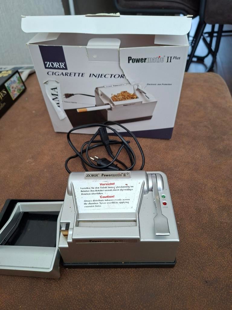 Zorr Powermatic II Plus Sigaretten Injector Machine, Verzamelen, Rookartikelen, Aanstekers en Luciferdoosjes, Ophalen, Gebruikt