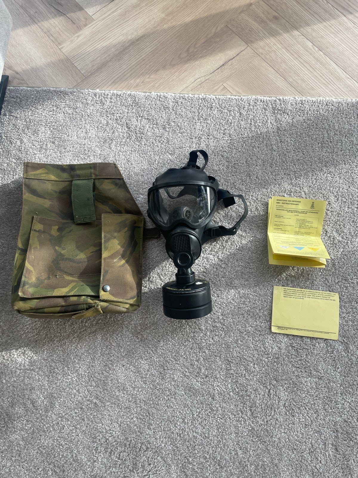 Belgisch BEM-4GP gasmasker, Ophalen of Verzenden, Landmacht, Nederland, Overige typen