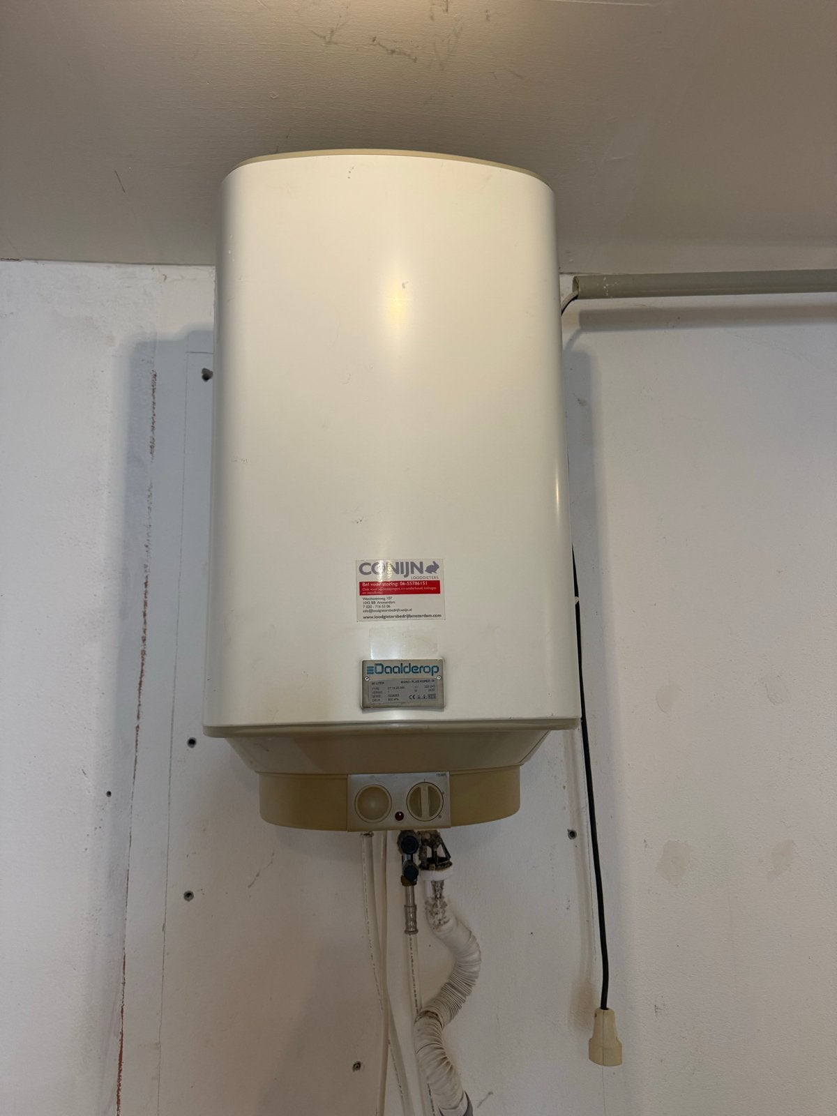 Daalderop Boiler 80 liter - Goed werkend, Ophalen, Gebruikt, 20 tot 100 liter, Aardgas