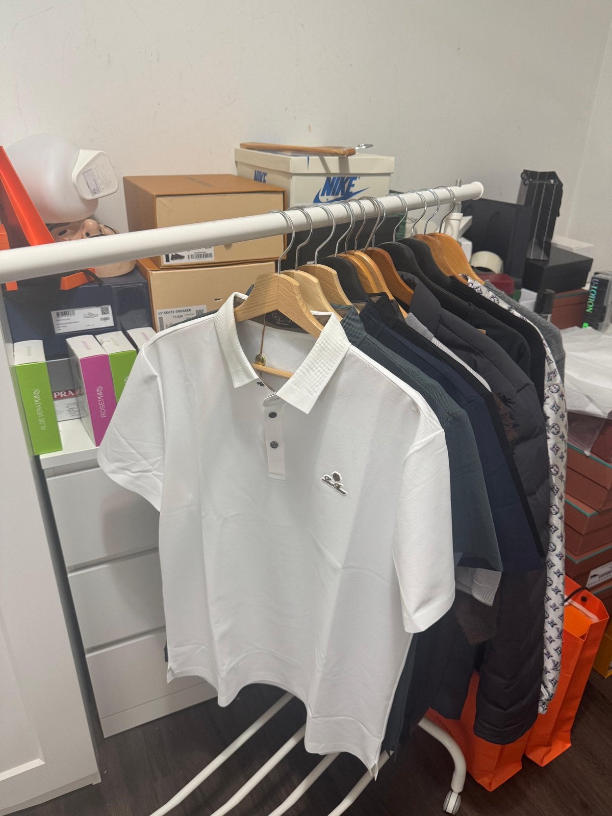 Loro Piana Katoenen Polo wit, Ophalen of Verzenden, Zo goed als nieuw, Wit