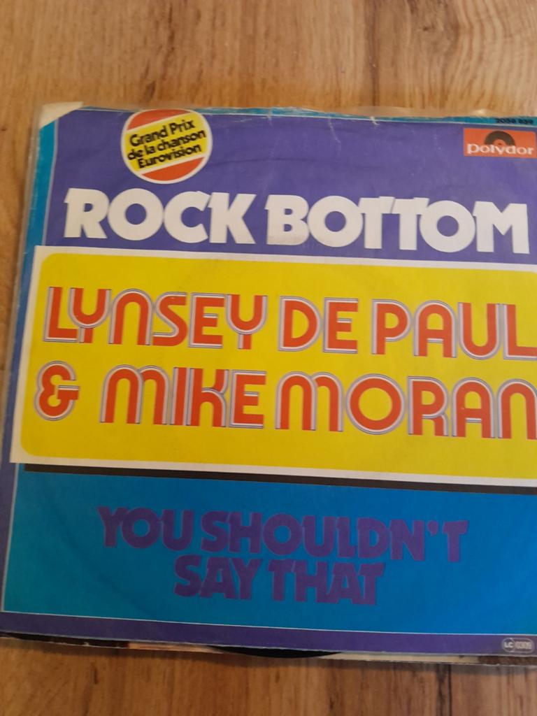 Lynsey de paul & mike moran 7inch rock bottom, Cd's en Dvd's, Ophalen of Verzenden, Zo goed als nieuw, Pop