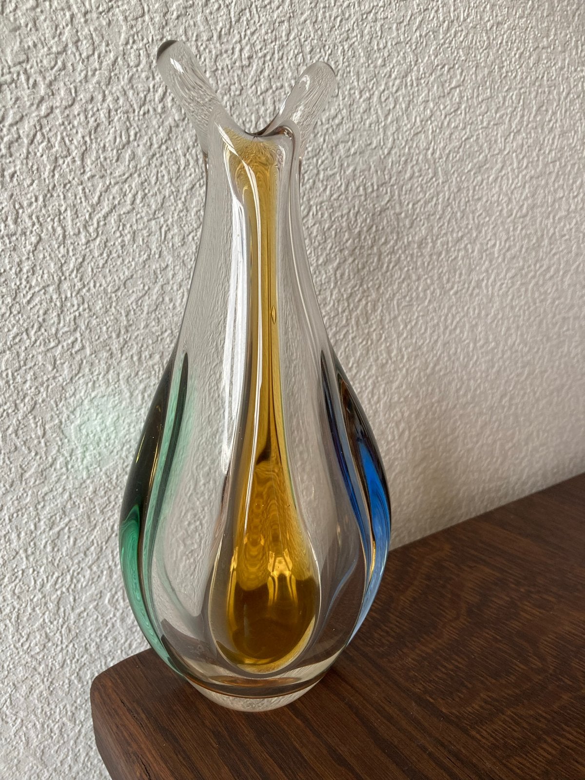Boheems vaasje van Josef Hospodka, Chribska glasfabriek, Ophalen of Verzenden