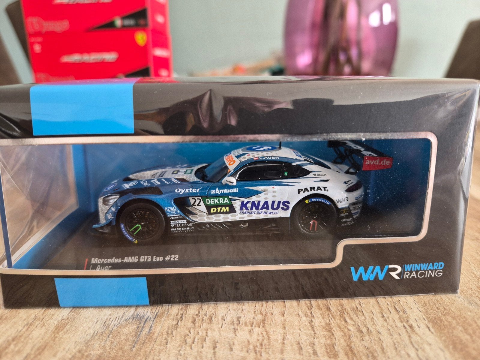 Mercedes AMG GT3 Evo #22 L.Auer 2022 1:43 (IXO Models), Hobby en Vrije tijd, Ophalen of Verzenden, Nieuw, Auto, Overige merken