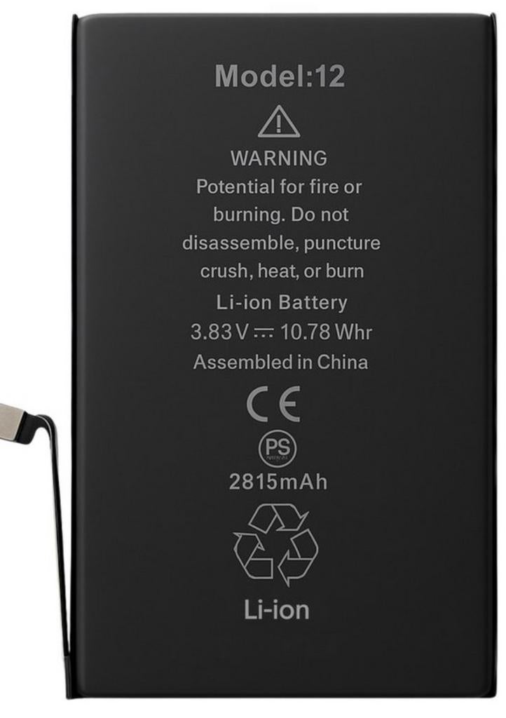 Nieuwe Batterij voor iPhone 12 / 12 Pro (2815mAh), Telecommunicatie, Mobiele telefoons | Batterijen en Accu's, Ophalen of Verzenden