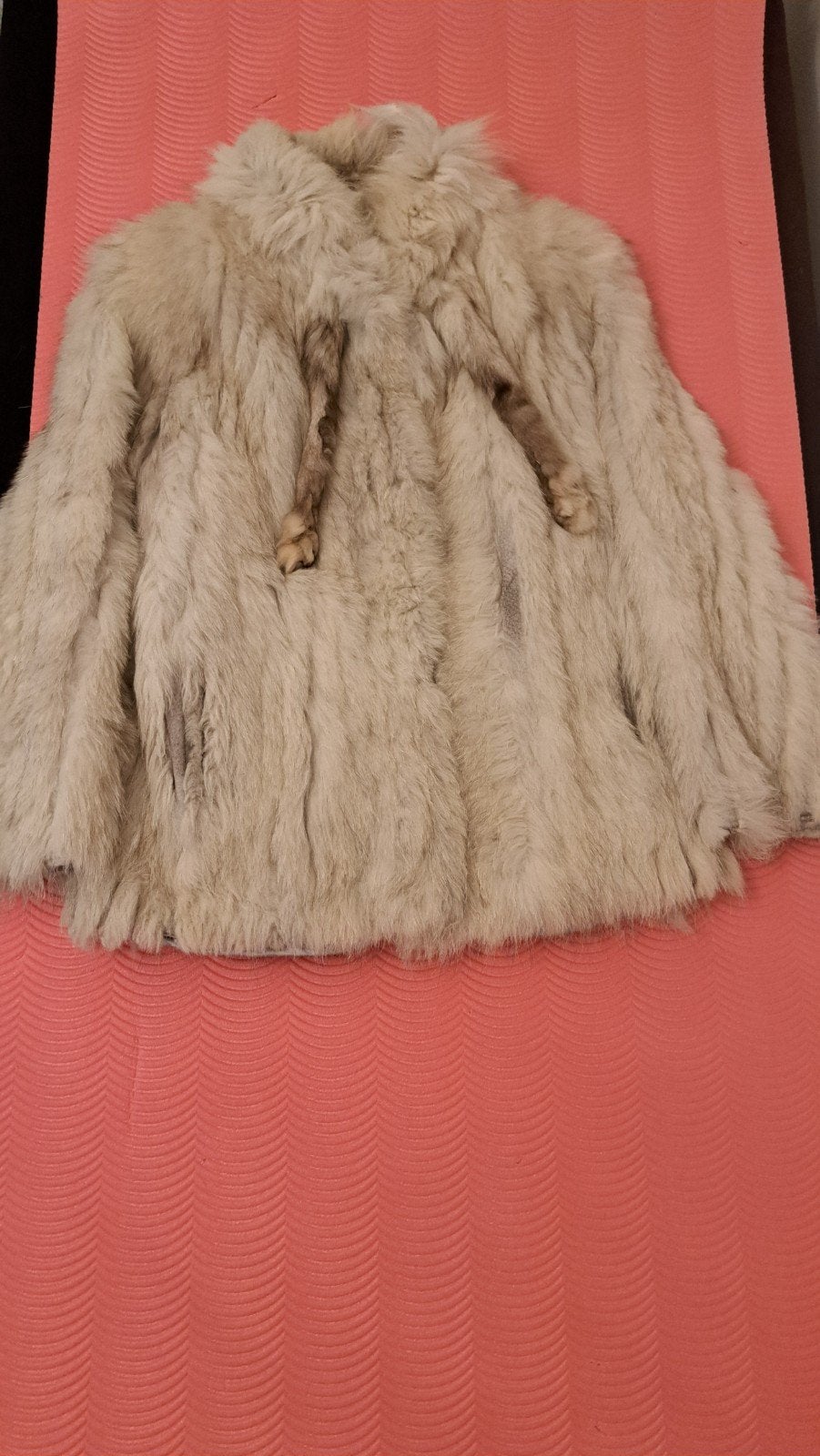Hoogwaardige Tweedehands Bontjas - Maat 40, Maat 38/40 (M), Beige, Ophalen of Verzenden, Onbekend