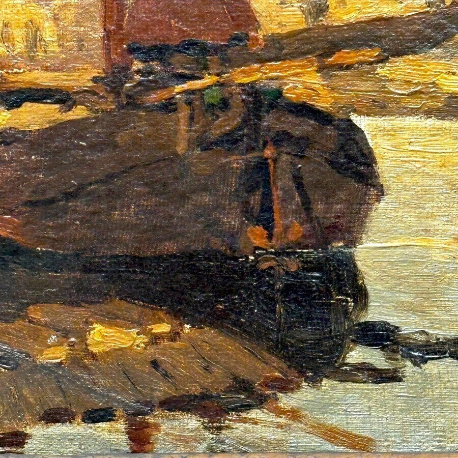 Willem Johannes Schütz (1854-1933) - zeilschip, Ophalen of Verzenden