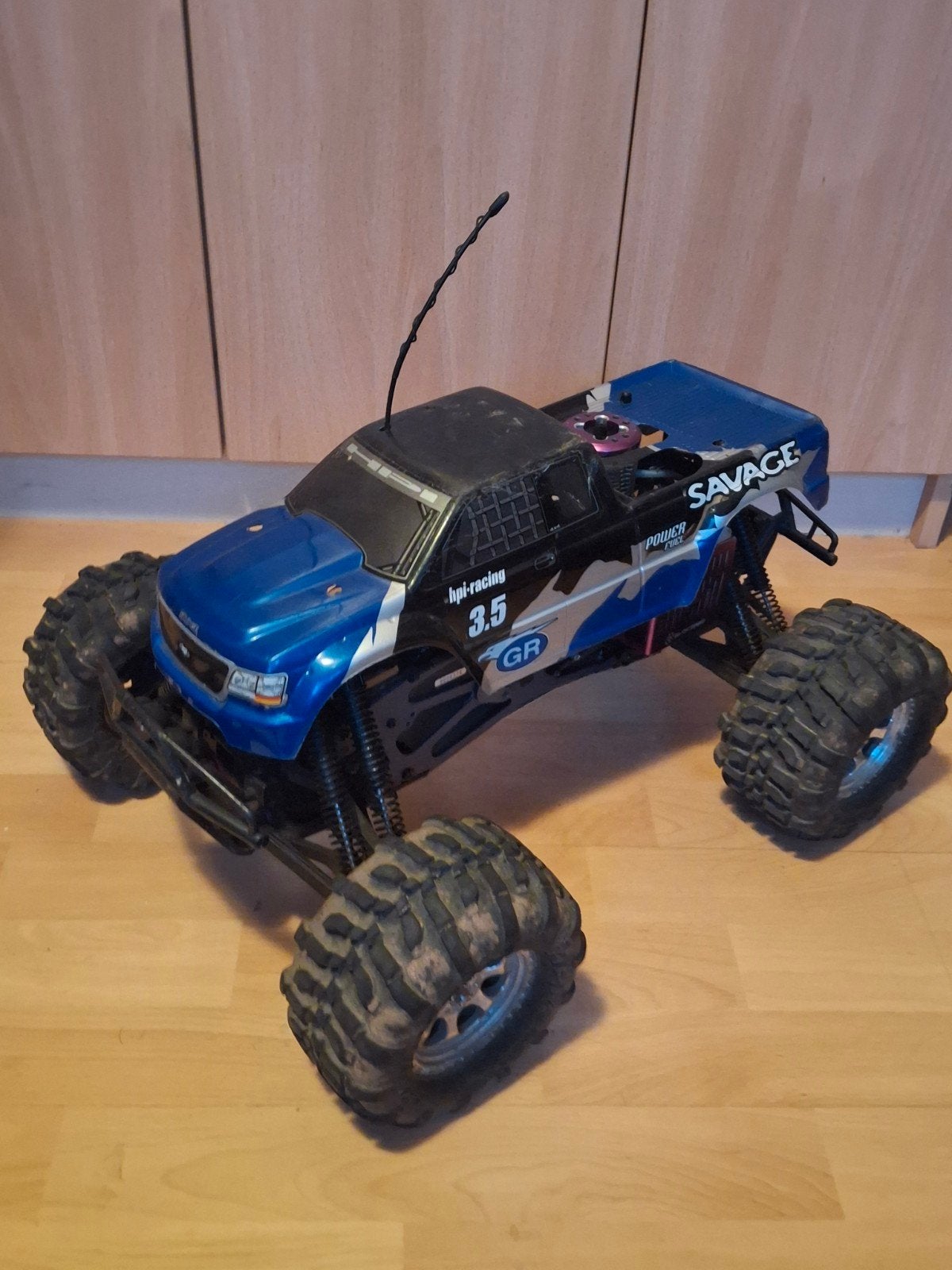 HPI Savage 3.5 Nitro 1:8 Compleet RTR, Ophalen, Gebruikt, Auto offroad, Schaal 1:8