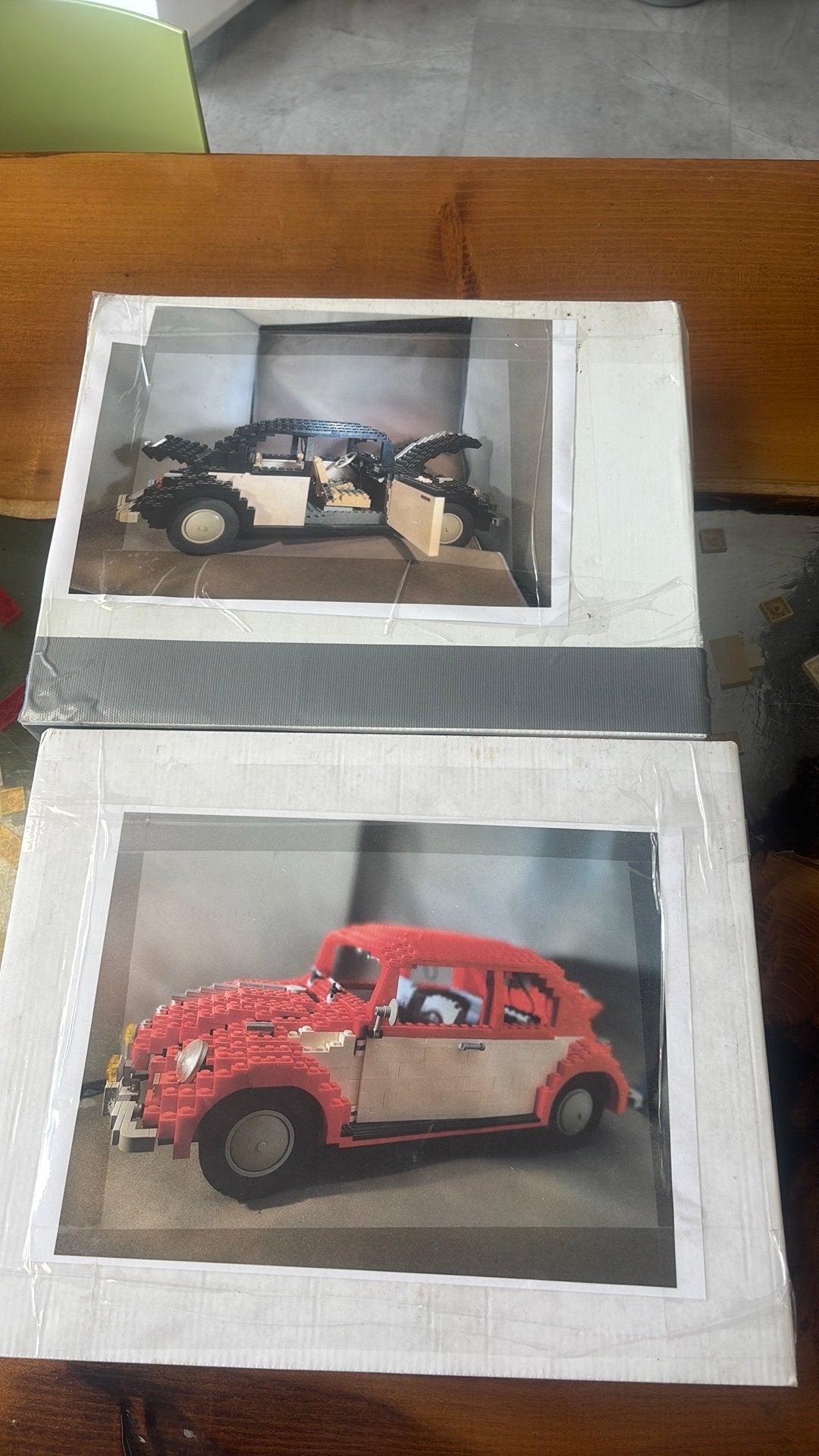 2x Lego beetle 10187 in alternatieve kleuren, MOC (eigen creatie), Lego, Ophalen of Verzenden, Zo goed als nieuw