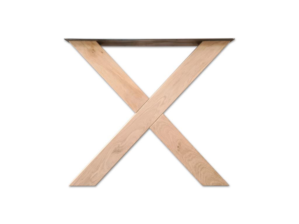 Tafelpoot | Massief eiken | Bartafelpoten | Eettafel poten, Huis en Inrichting, Tafelonderdelen, Niet ingevuld, Tafelpoot, 50 tot 100 cm