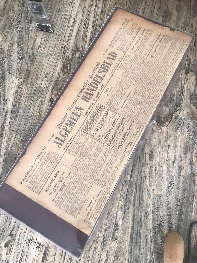 Woensdag 4 juni 1924 originele algemeen Handelsblad, Ophalen of Verzenden