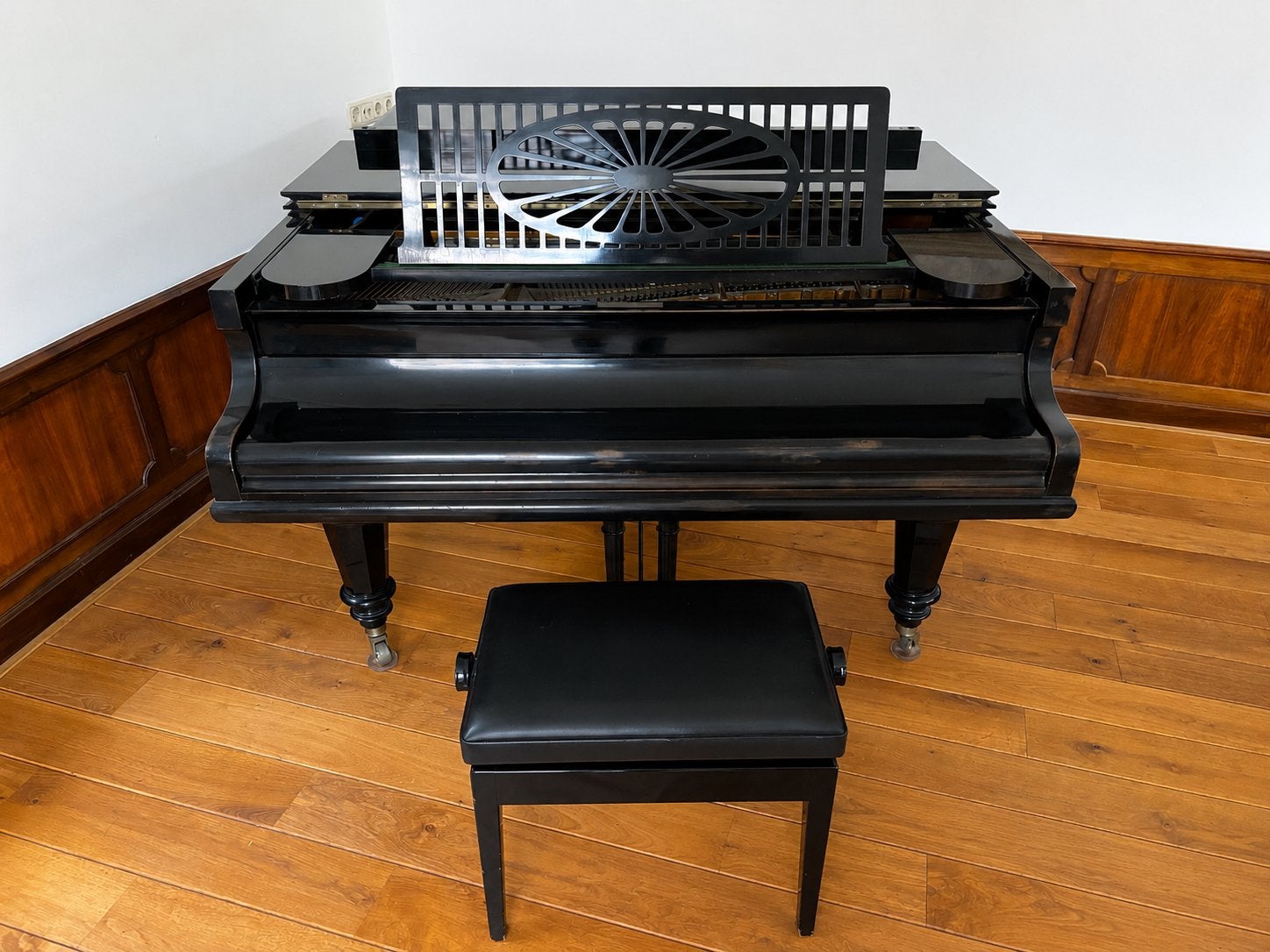 C. Bechstein Vleugel - Zwart Hoogglans, Ophalen, Gebruikt, Zwart, Hoogglans