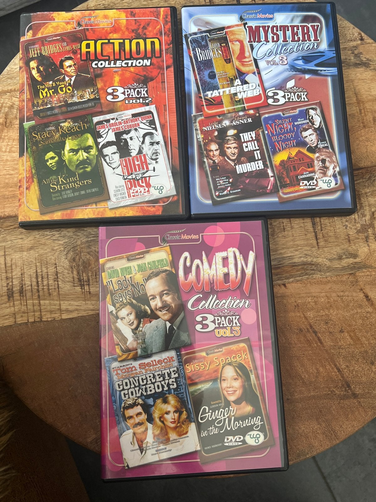 DVD Collectie: Actie, Mystery & Comedy (3-pack elk), Nederlands, Ophalen of Verzenden, Vanaf 12 jaar, Inclusief doosje