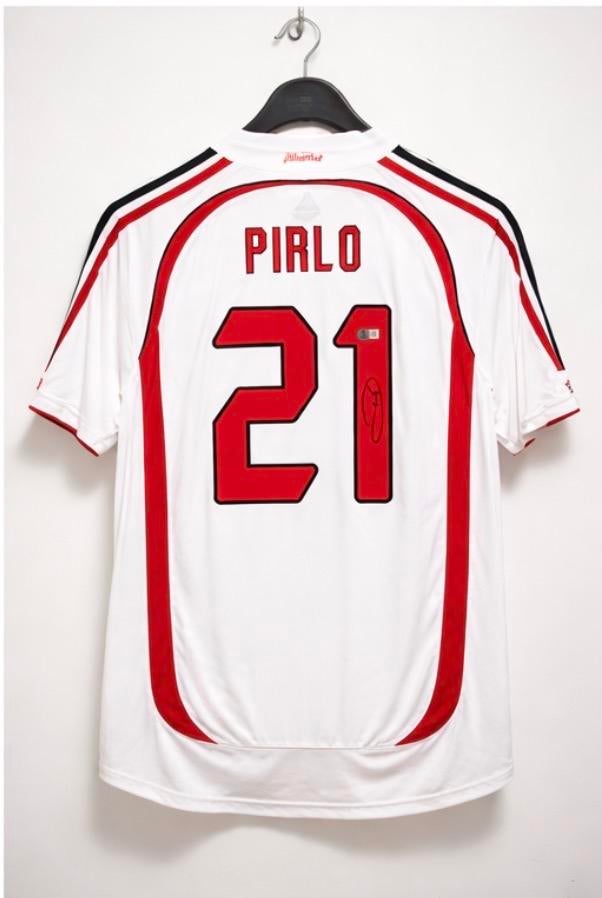 Gesigneerd Pirlo AC Milan shirt #21 - Beckett COA, Ophalen of Verzenden, Nieuw, Buitenlandse clubs, Shirt