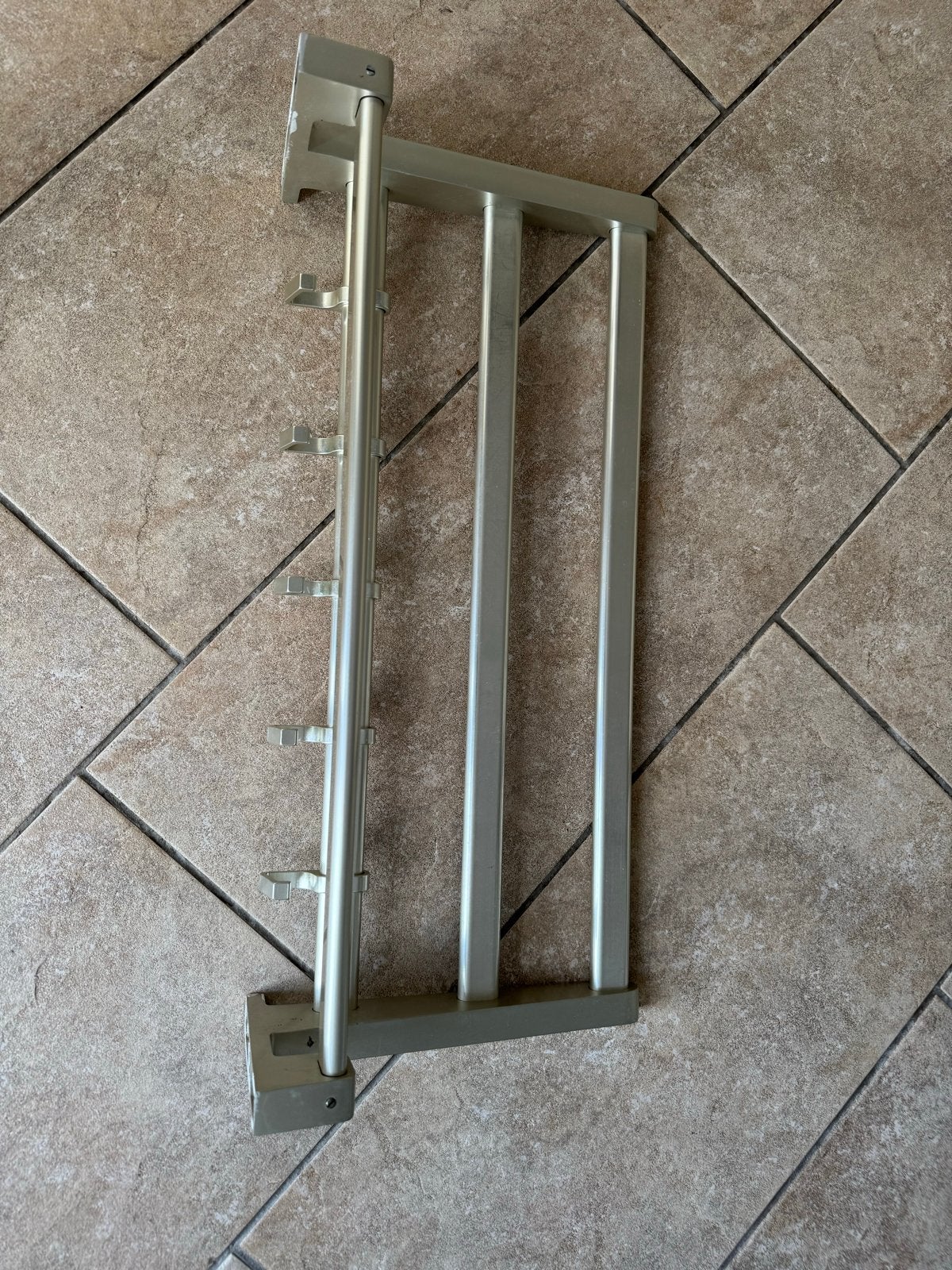 Metalen wandkapstok met 5 haken, Gebruikt, Minder dan 100 cm, Metaal, Ophalen