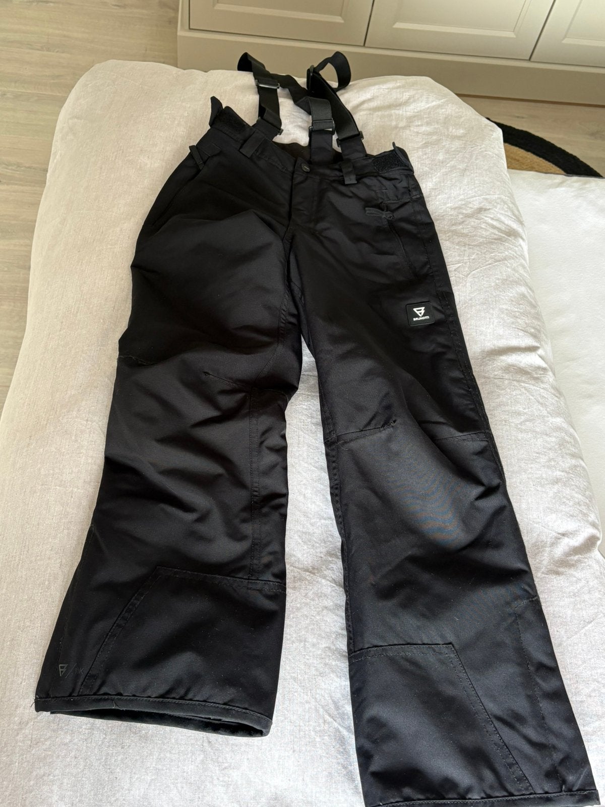 Skibroek jongens Brunotti maat 140 zwart, Ophalen, Zo goed als nieuw, Jongen, Broek