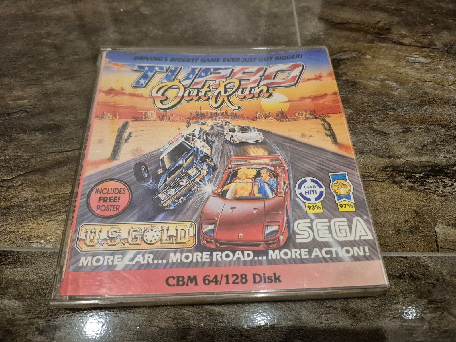 Commodore 64 C64 Disk Turbo Outrun Compleet, Ophalen of Verzenden