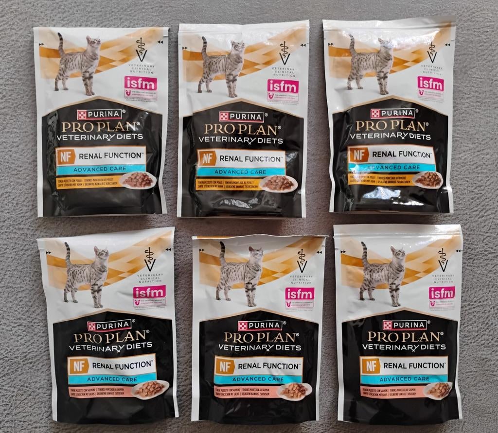 6 Zakjes Purina Pro Plan Veterinary Diets Renal Function, Ophalen, Kat