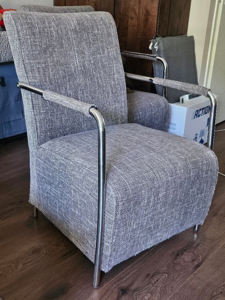 twee fauteuils, gratis, Huis en Inrichting, Fauteuils, Ophalen, Gebruikt, Minder dan 75 cm, 50 tot 75 cm