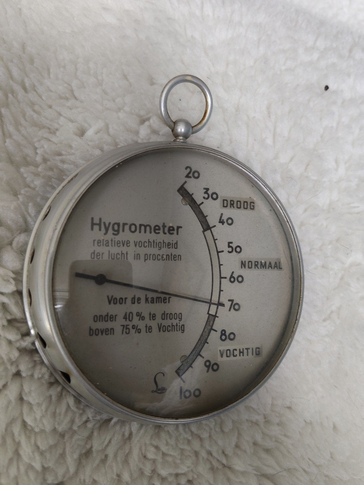 vintage analoge haarhygrometer (luchtvochtigheidsmeter), Ophalen of Verzenden