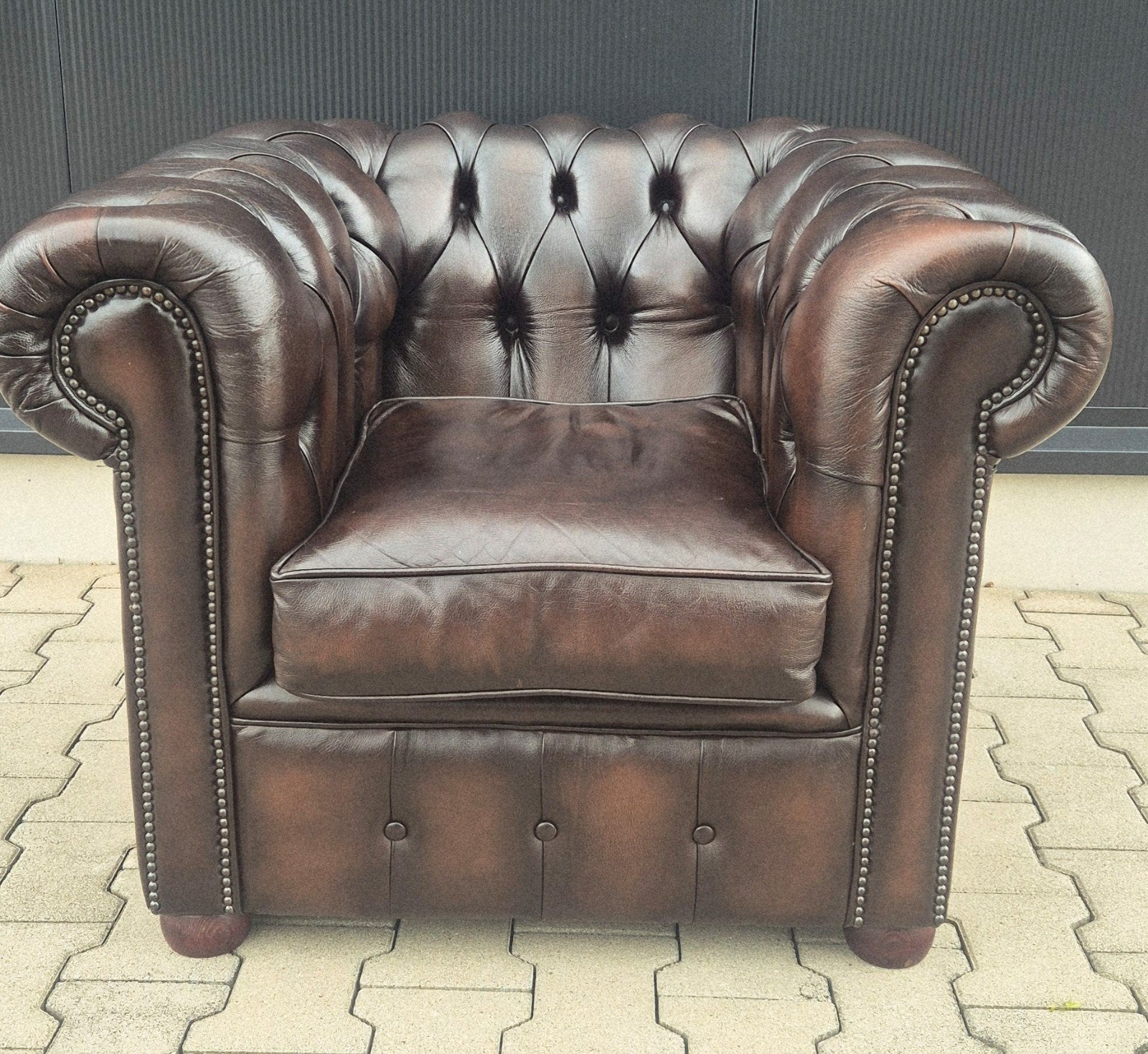 chesterfield clubfauteuil, Ophalen of Verzenden