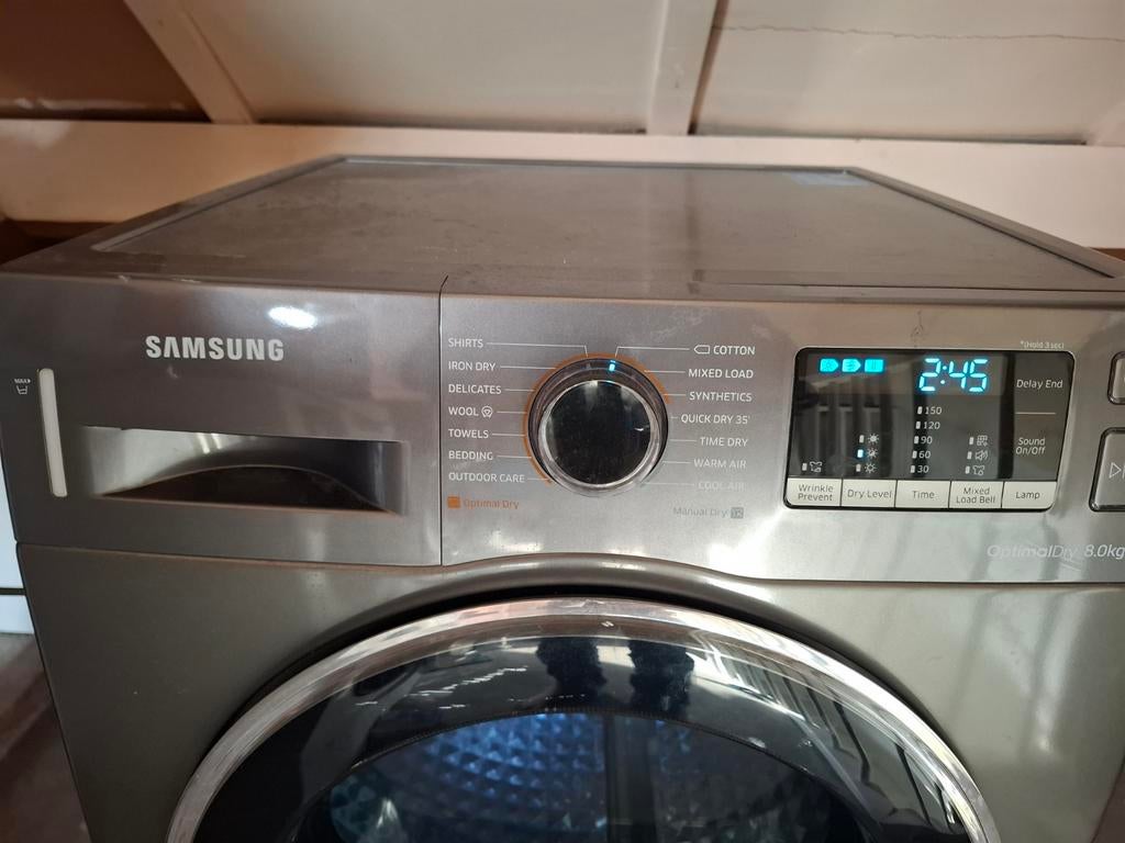 Samsung warmtepompdroger 8kg - verwarmt niet, 8 tot 10 kg, Ophalen, Condens, 85 tot 90 cm